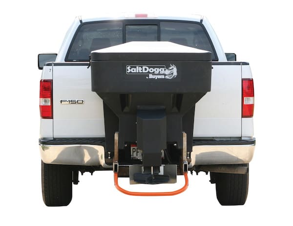 SaltDogg® TGS03 Salt Spreader on a pickup truck