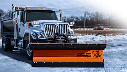 SnowDogg® Snow Plow on a municipal truck