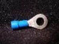 16-14 AWG 1/4" EYELET PVC INSULATED RING TERMINAL - B22514